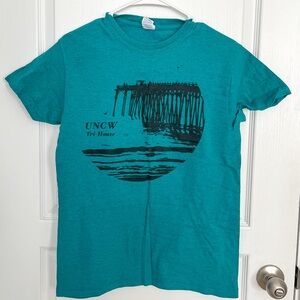 UNCW Tri House Teal T Shirt